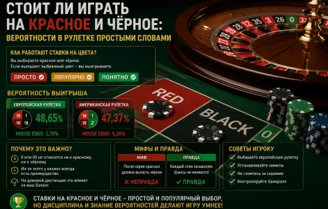 Стоит ли играть на красное и чёрное: вероятности в рулетке простыми словами